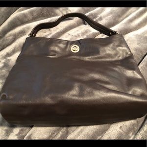Dark Brown leather Kate Spade shoulder bag EUC